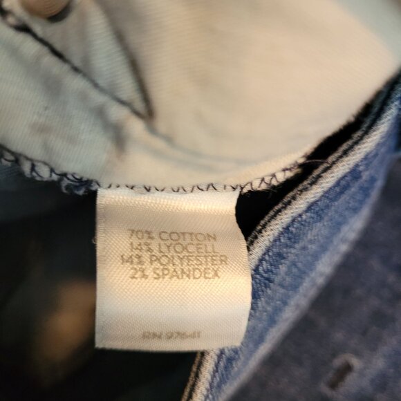 J Jill Jeans Sz 8 Authentic Slim Ankle Mid Rise Comfort Stretch Medium Dark Wash - Picture 4 of 10